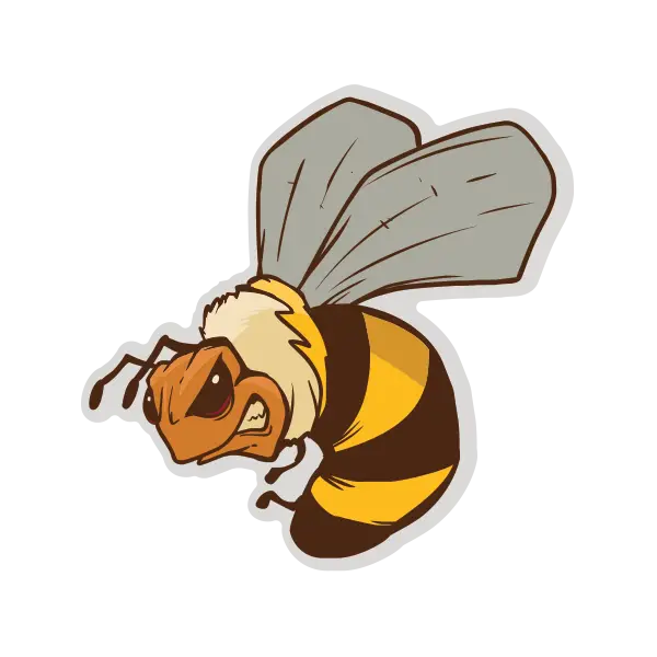Cartoon Angry Bee