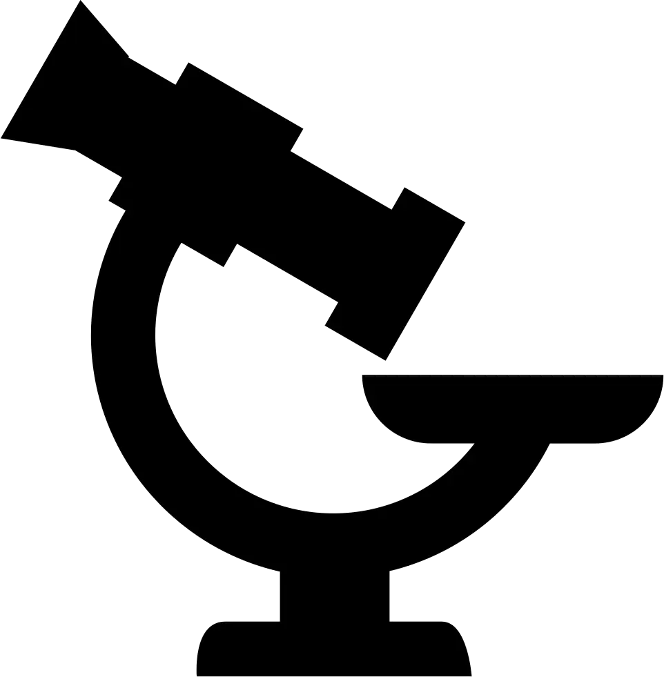 Microscope Icon for Science