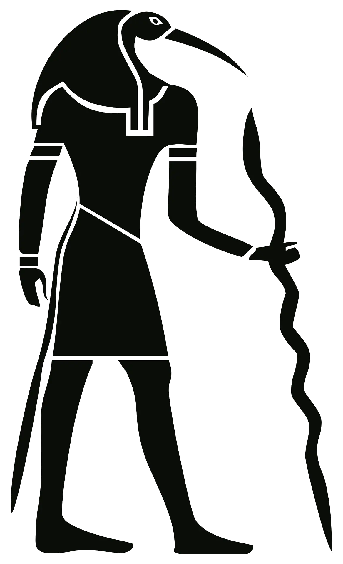 Silhouette of an Egyptian God