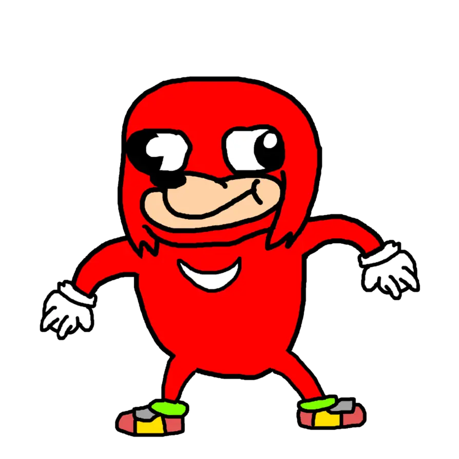 Funny Red Cartoon Character