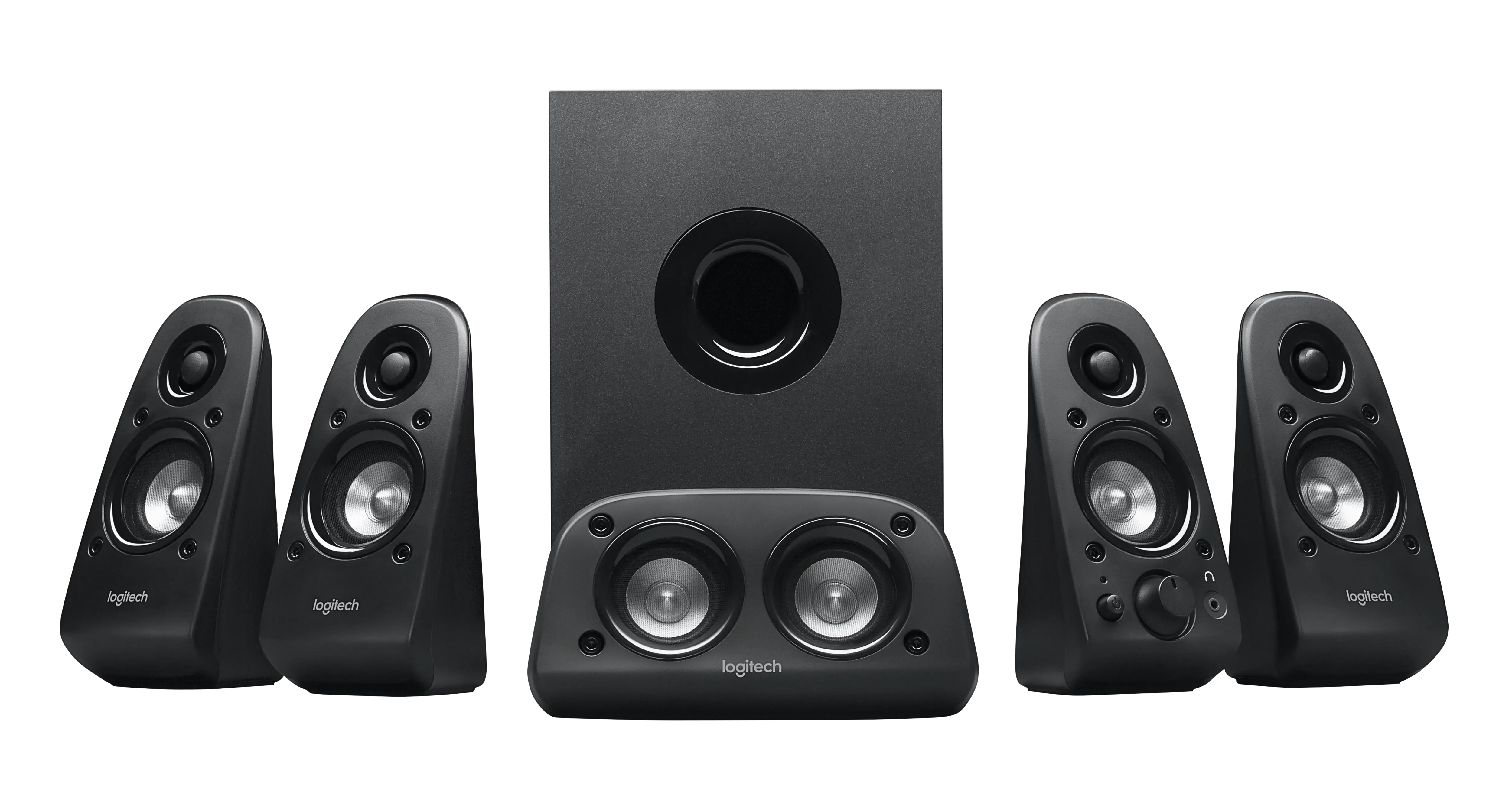Black Multimedia Speaker System with Subwoofer