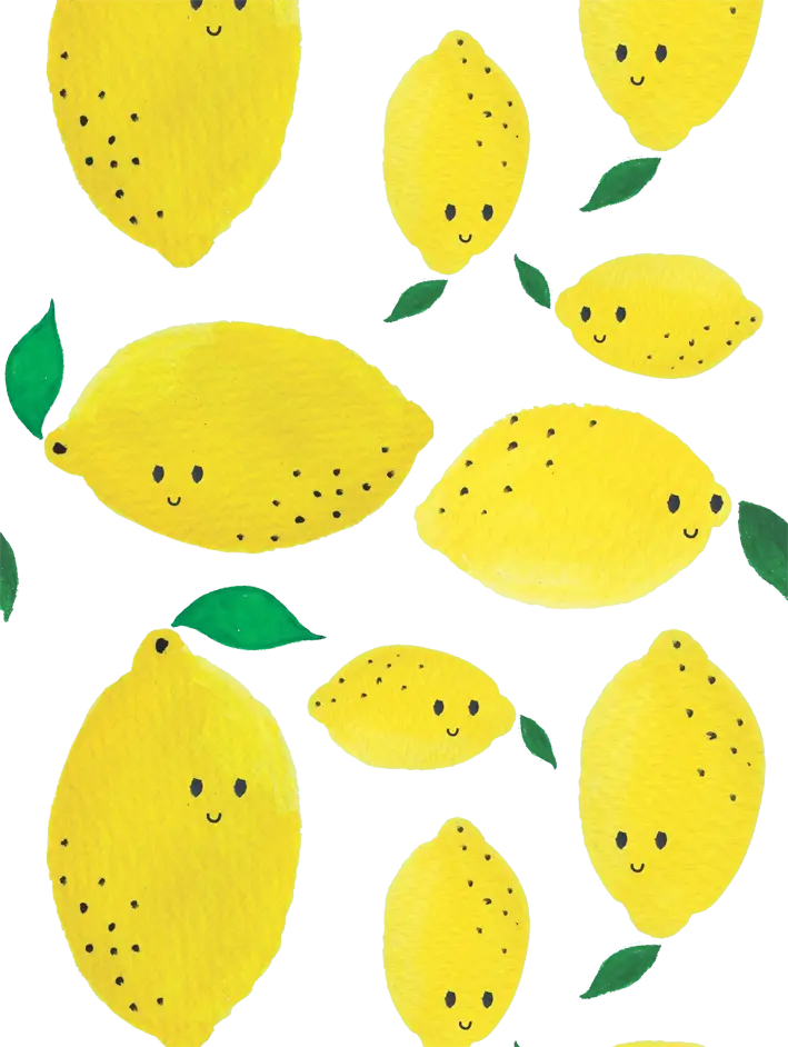 Cute Smiling Lemons