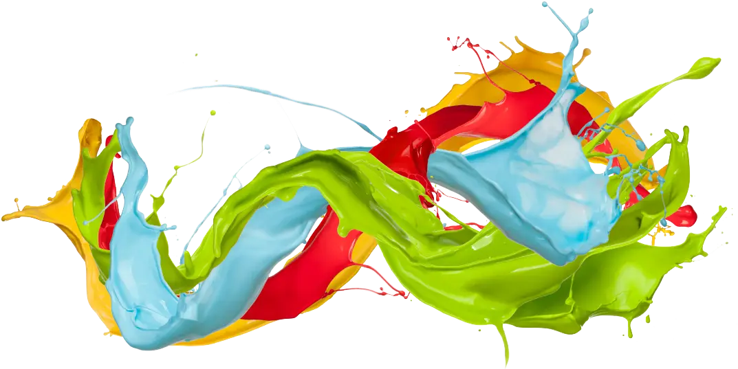 Vivid Paint Splash Abstract Design