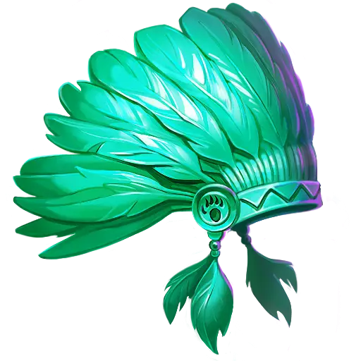 Green Feather Headdress