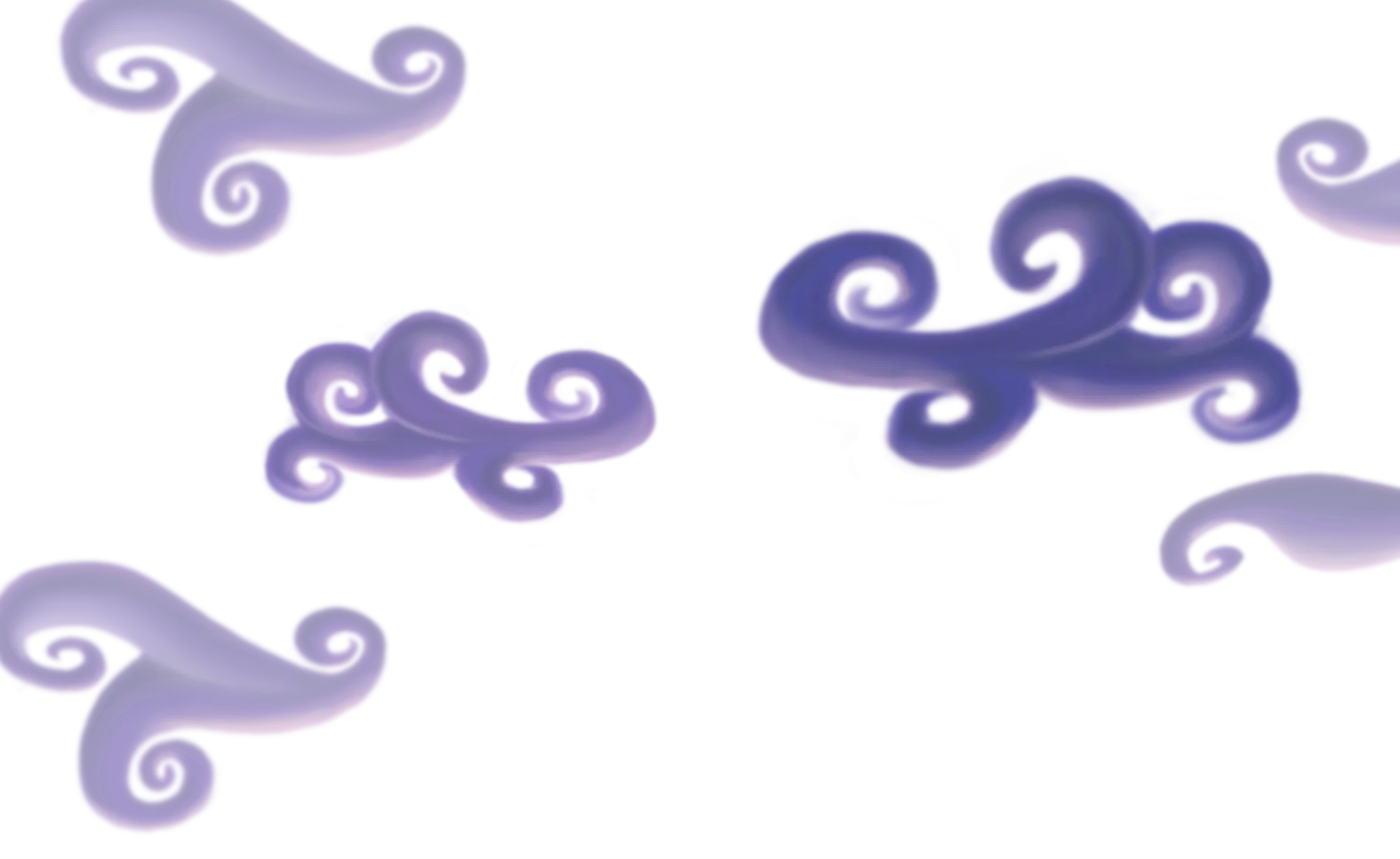 Vibrant Purple Swirling Clouds Illustration