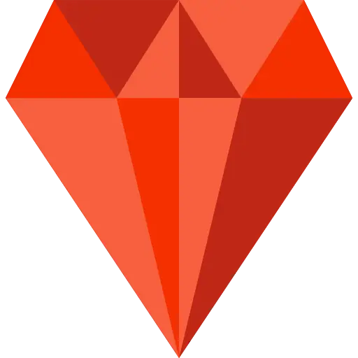 Red Geometric Diamond Illustration