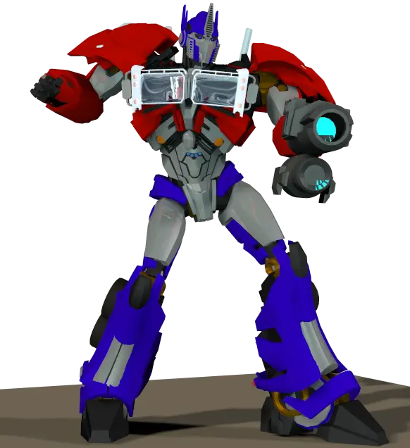 Robot Character in Fighting Pose