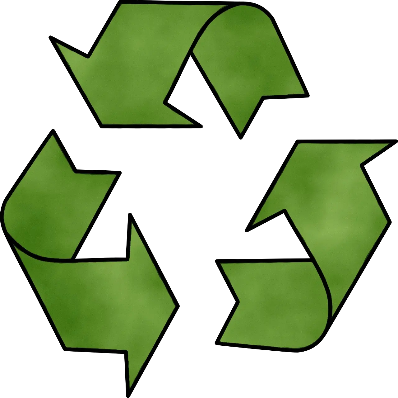 Green Recycling Arrows Logo