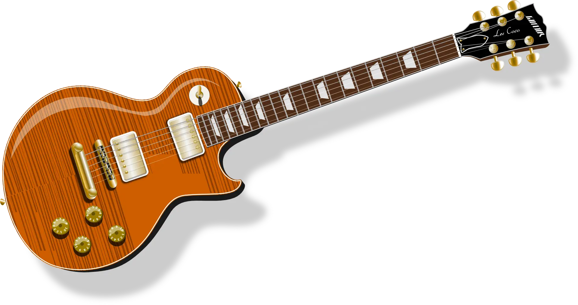 Brown Electric Guitar