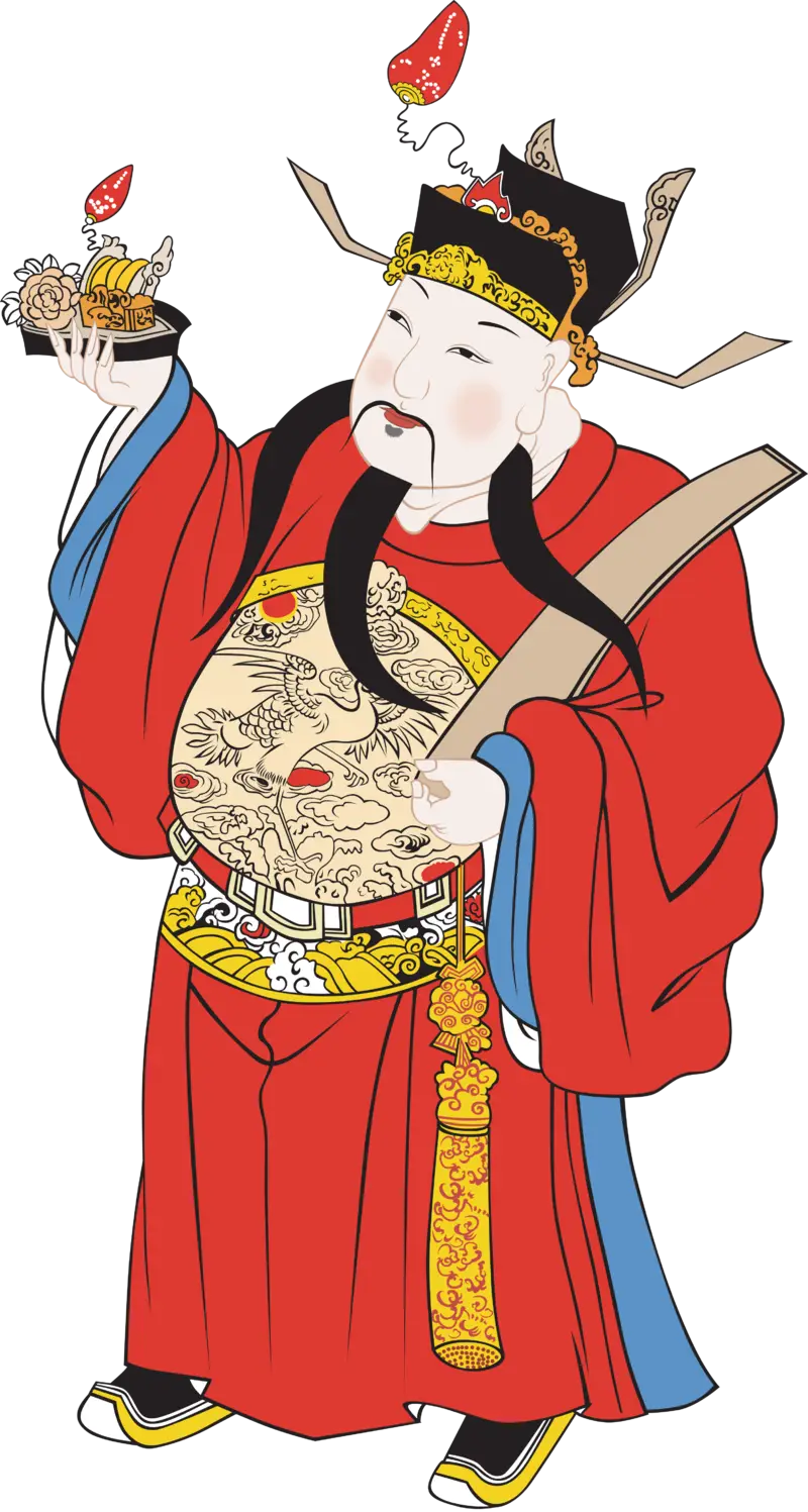 Traditional Chinese God Illustration