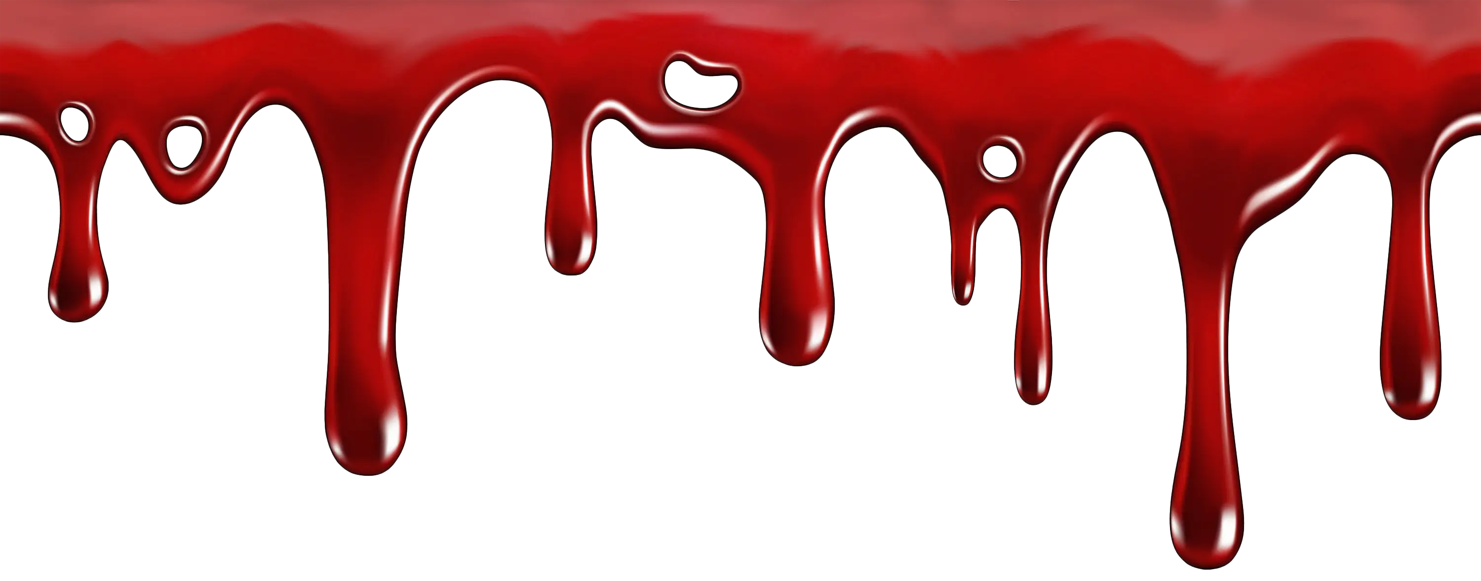 Red Dripping Liquid Illustration for Horror Themes