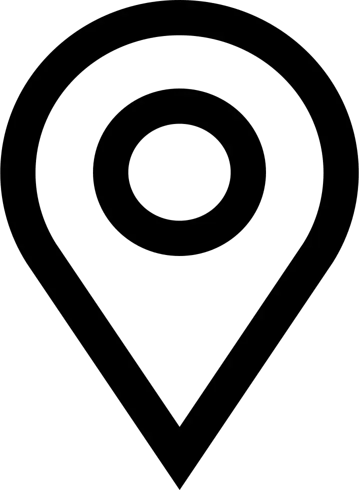 Black Location Pin Icon Design