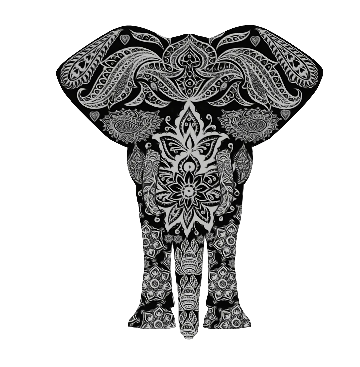 Mandala Patterned Elephant