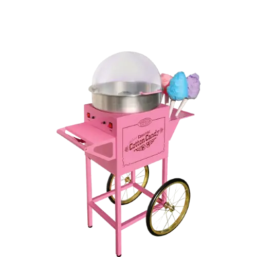 Vintage Pink Cotton Candy Machine on Wheels