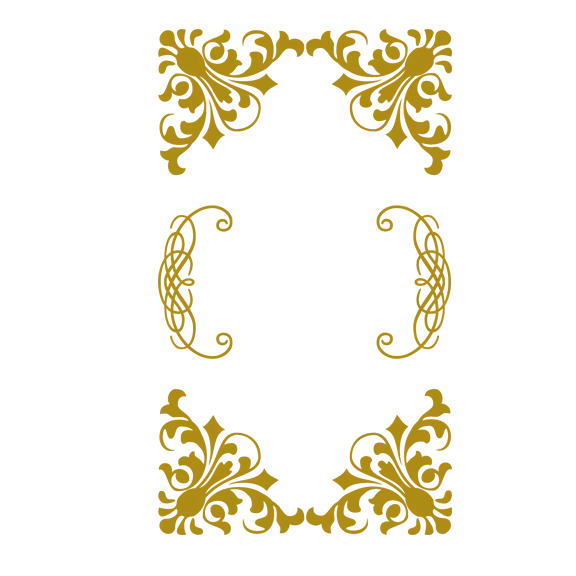 Gold Ornate Frame Design