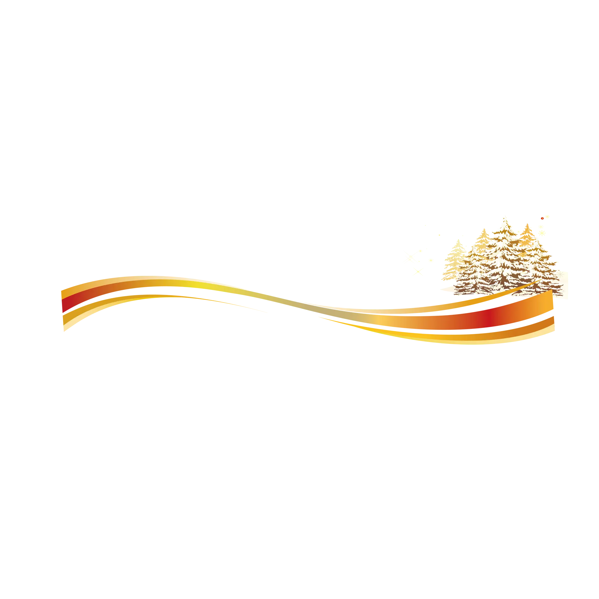 Golden Christmas Ribbon