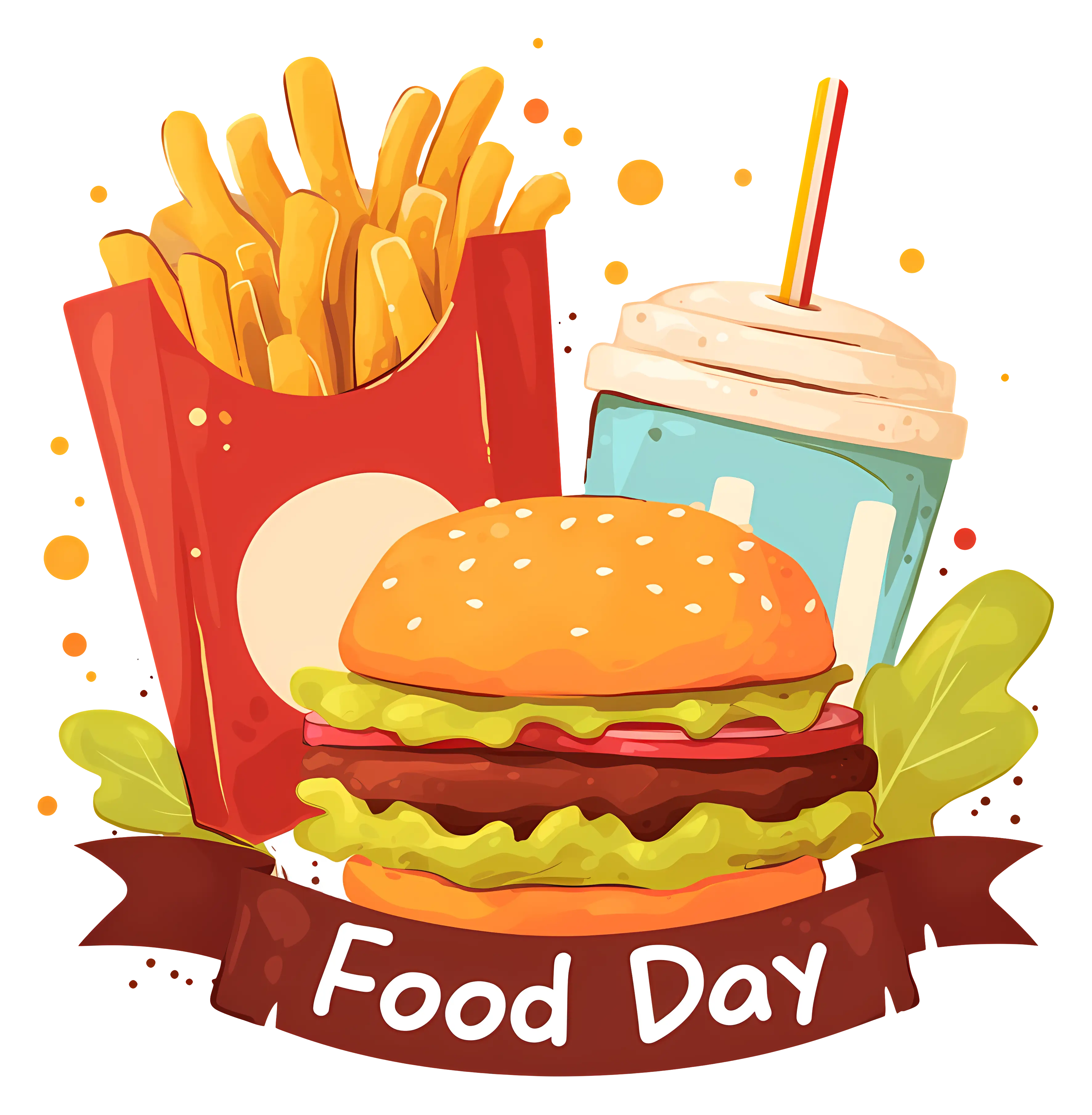 Delicious Fast Food Meal for Food Day