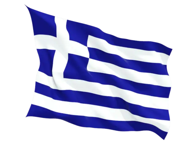 Blue and White Flag of Greece