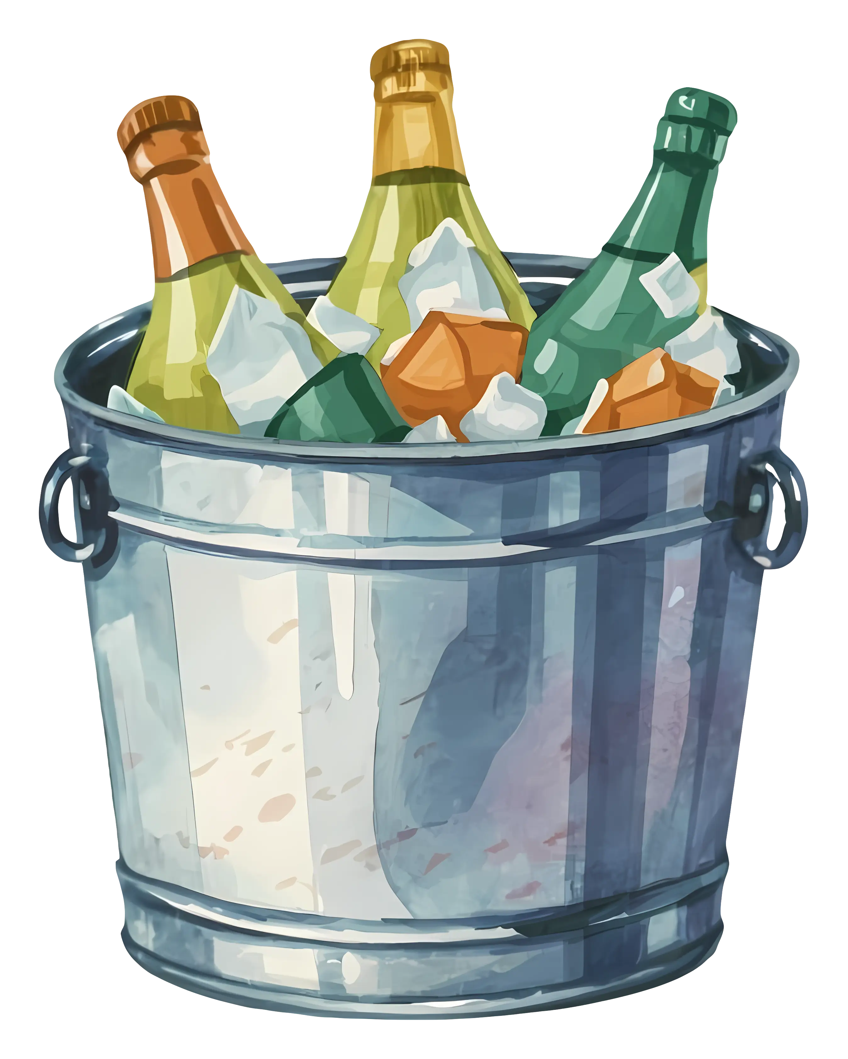 Ice Bucket with Bottles
