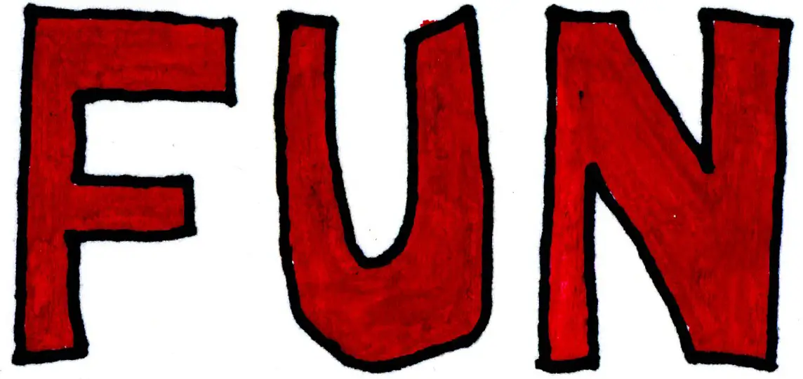 Red FUN Text