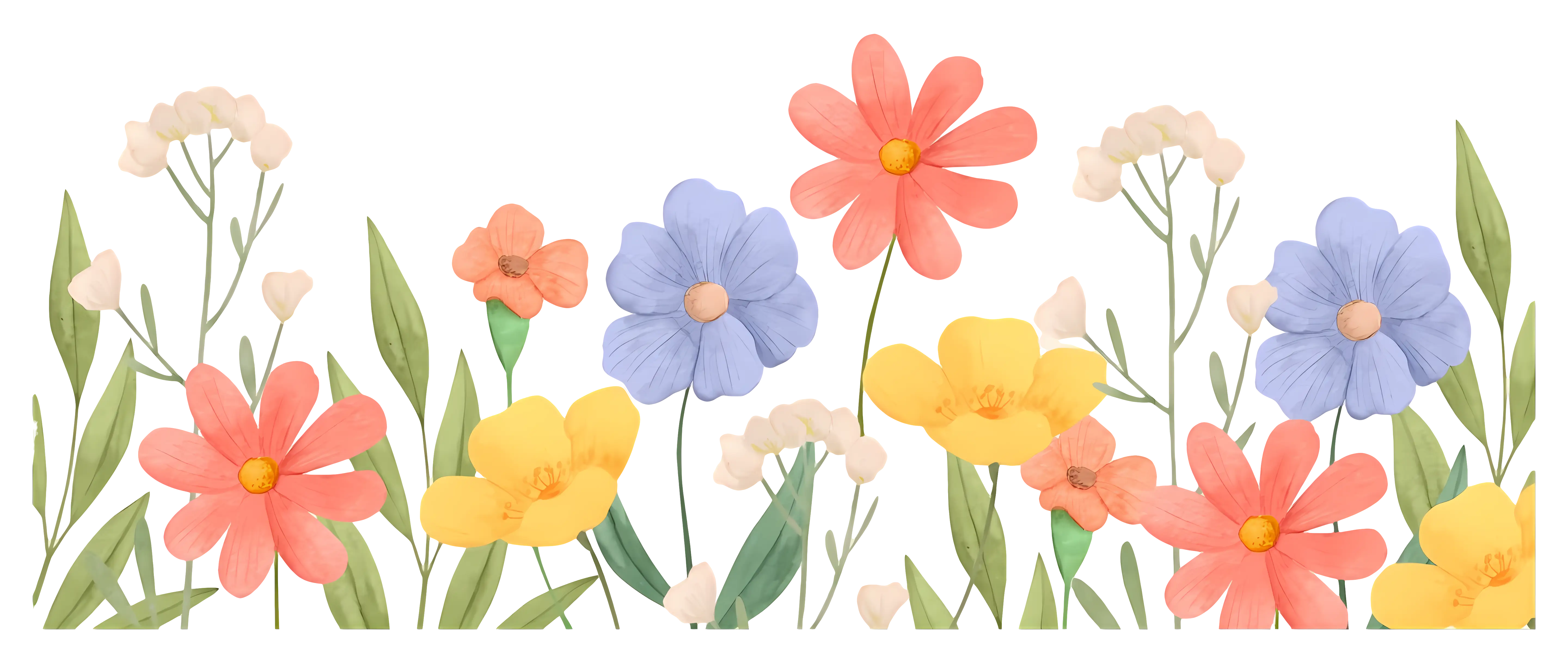 Watercolor Floral Pattern Design