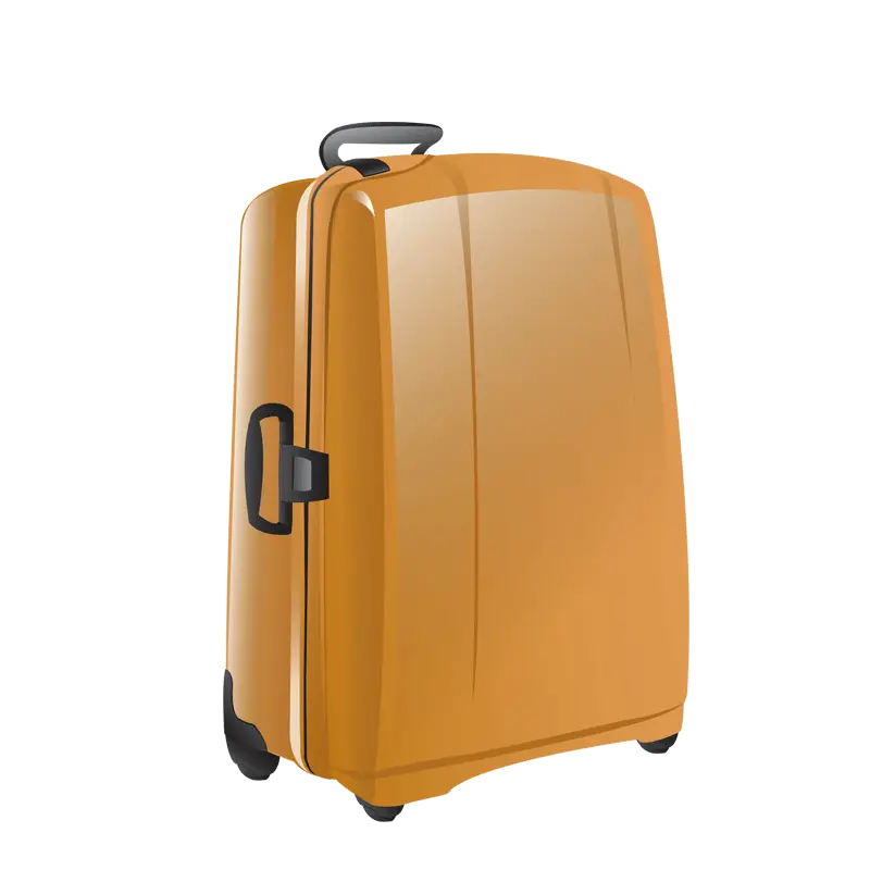 Orange Travel Suitcase
