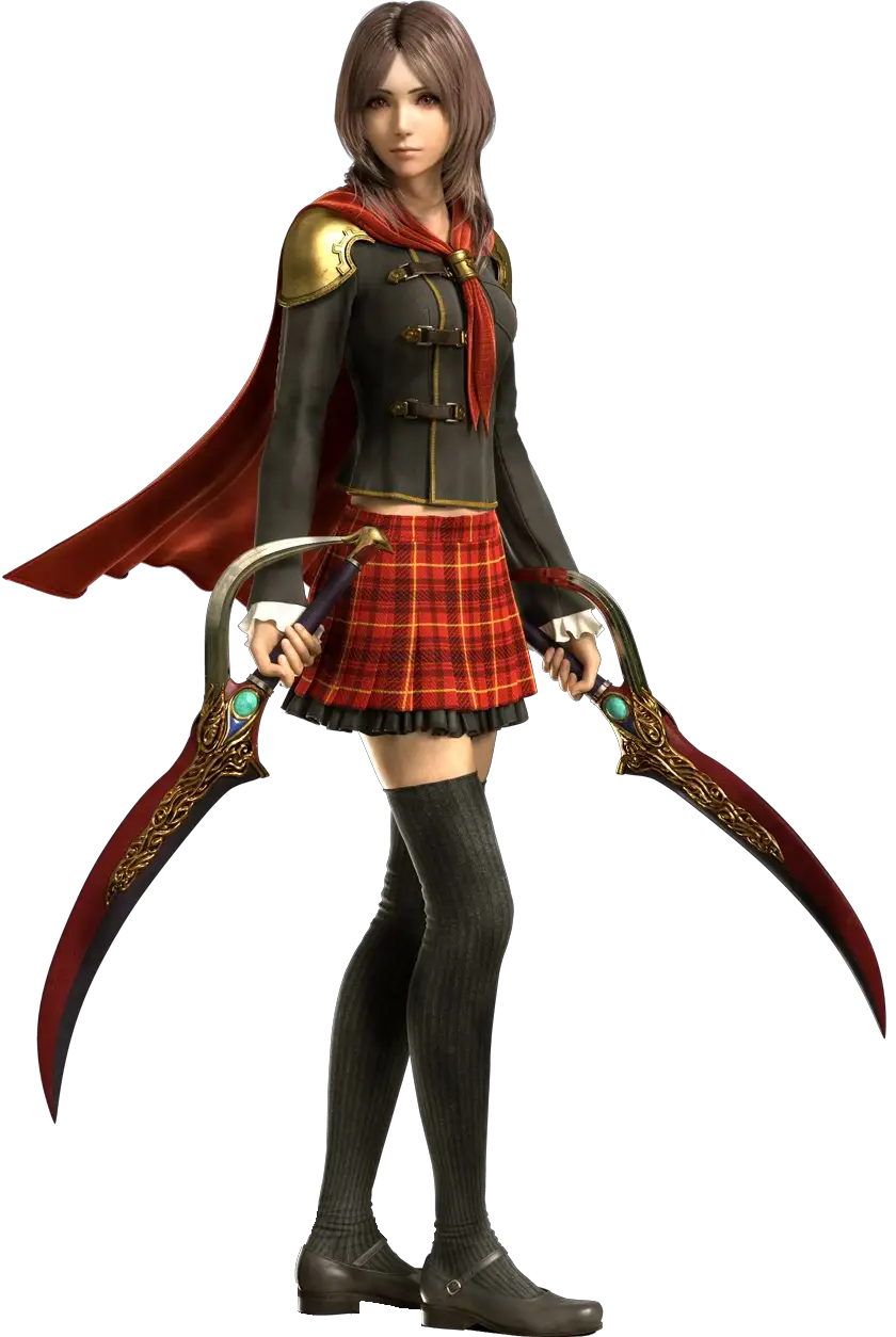 Female Game Character with Dual Blades