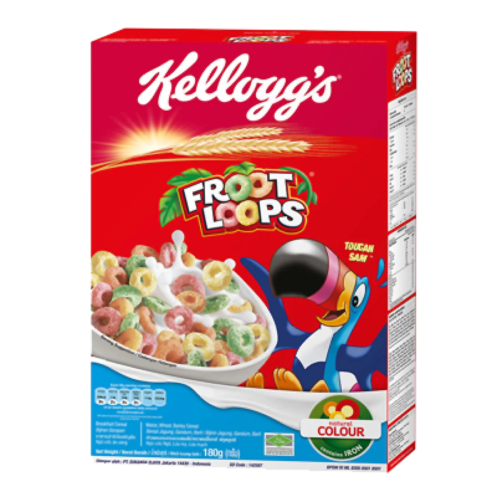 Colorful Froot Loops Cereal Box