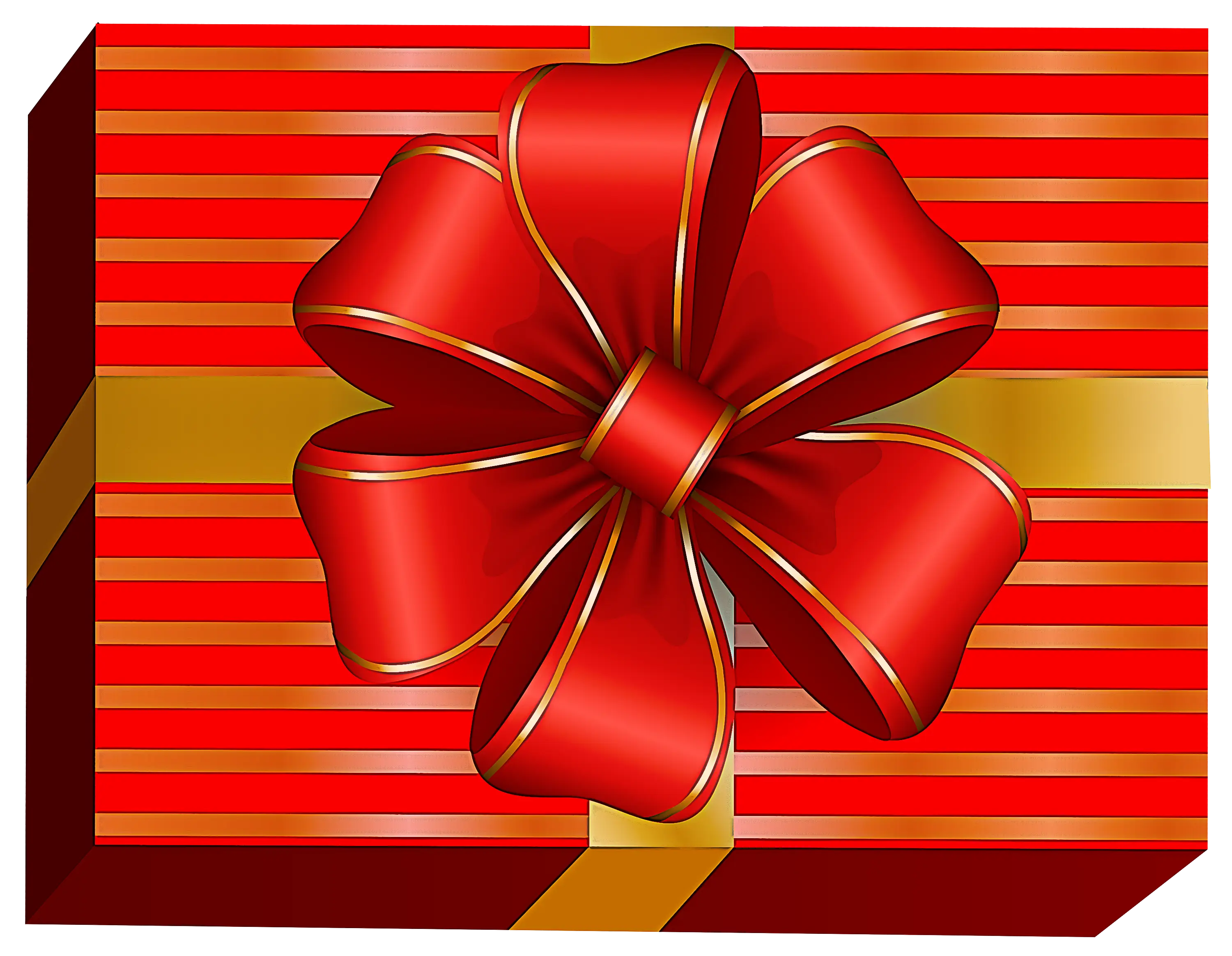 Red Gift Box with Ribbon