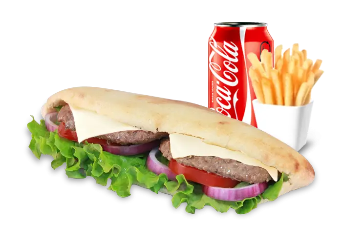 Sandwich Meal with Drink and Fries