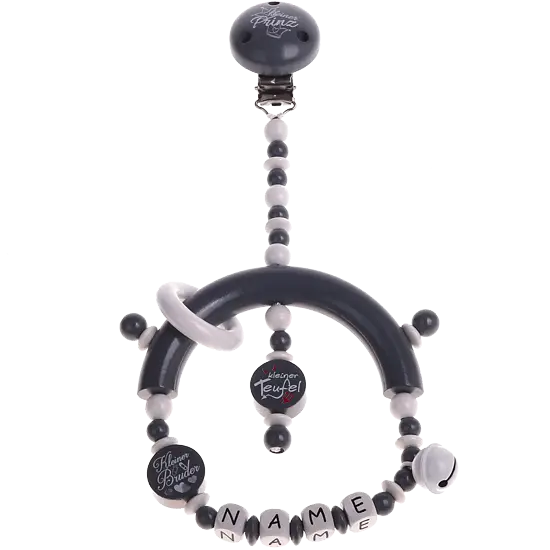 Black and White Baby Toy with Beads