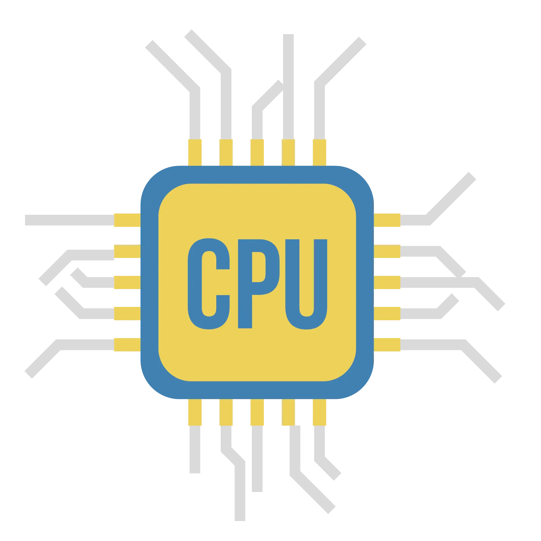CPU Chip Illustration
