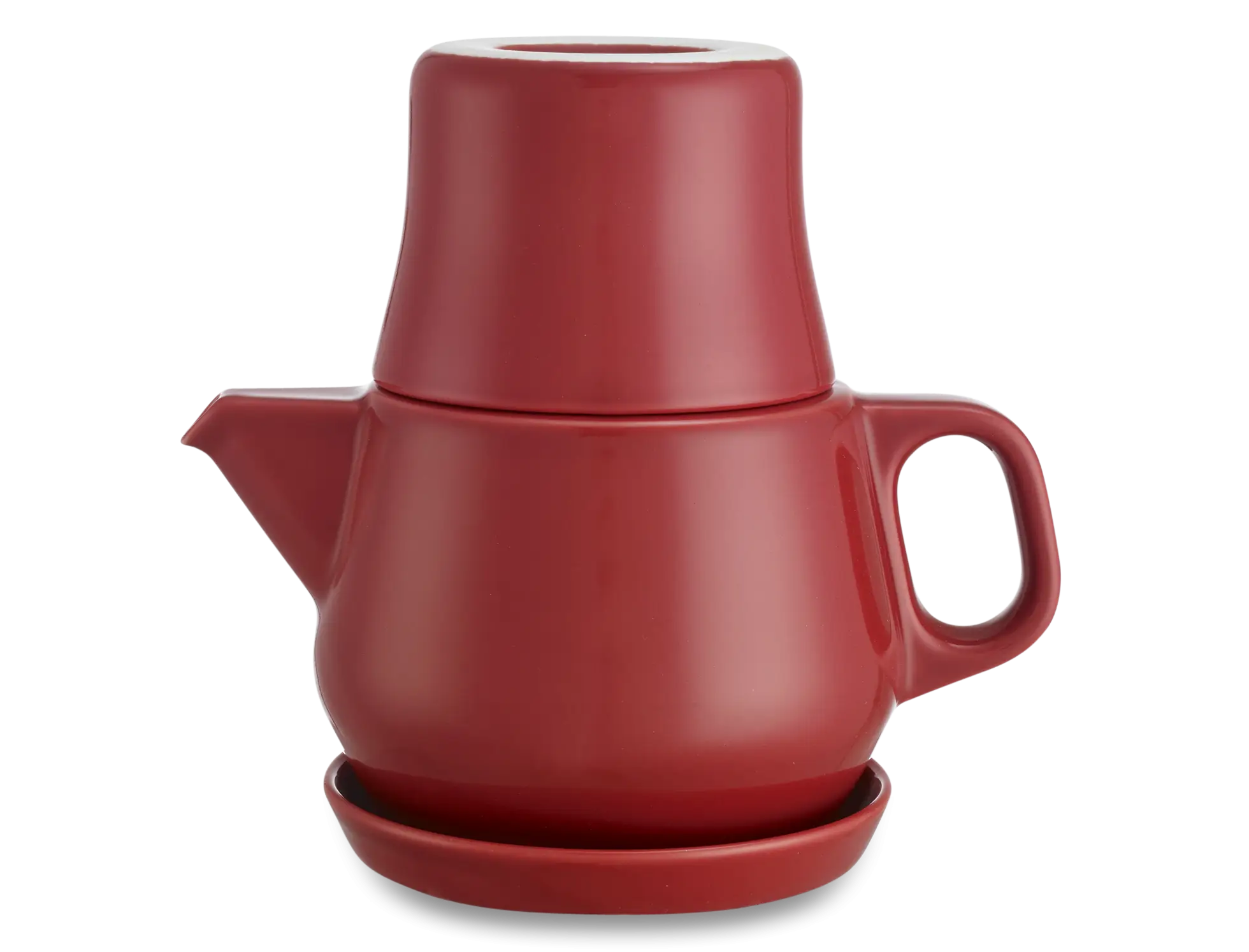 Red Ceramic Teapot