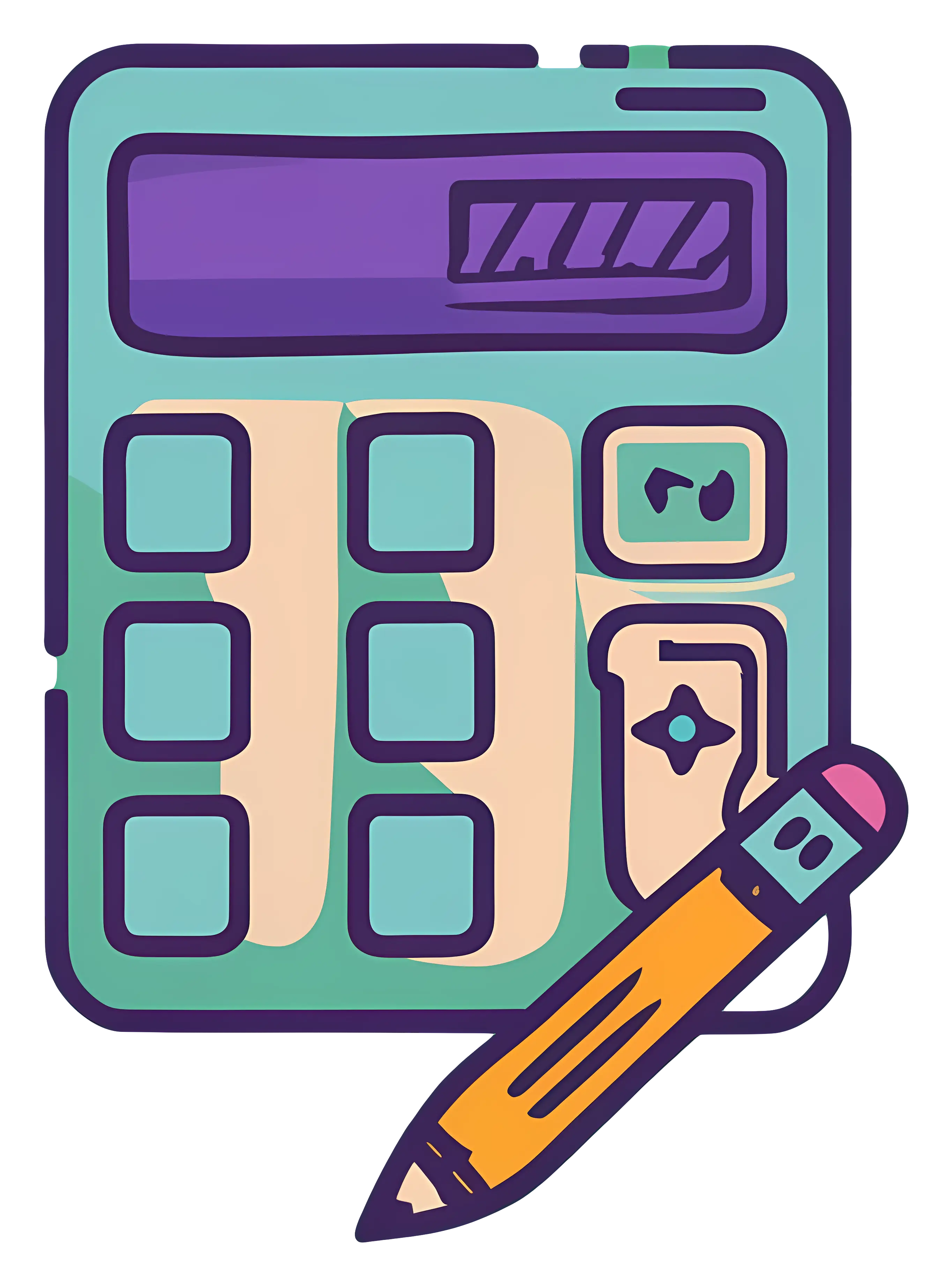 Calculator and Pencil
