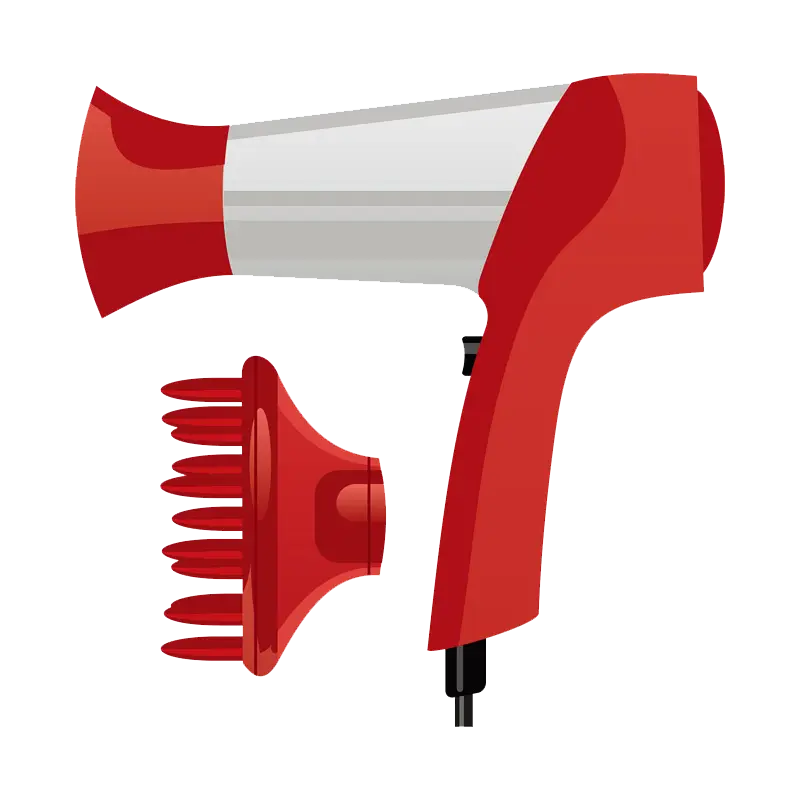 Red Hair Dryer Appliance