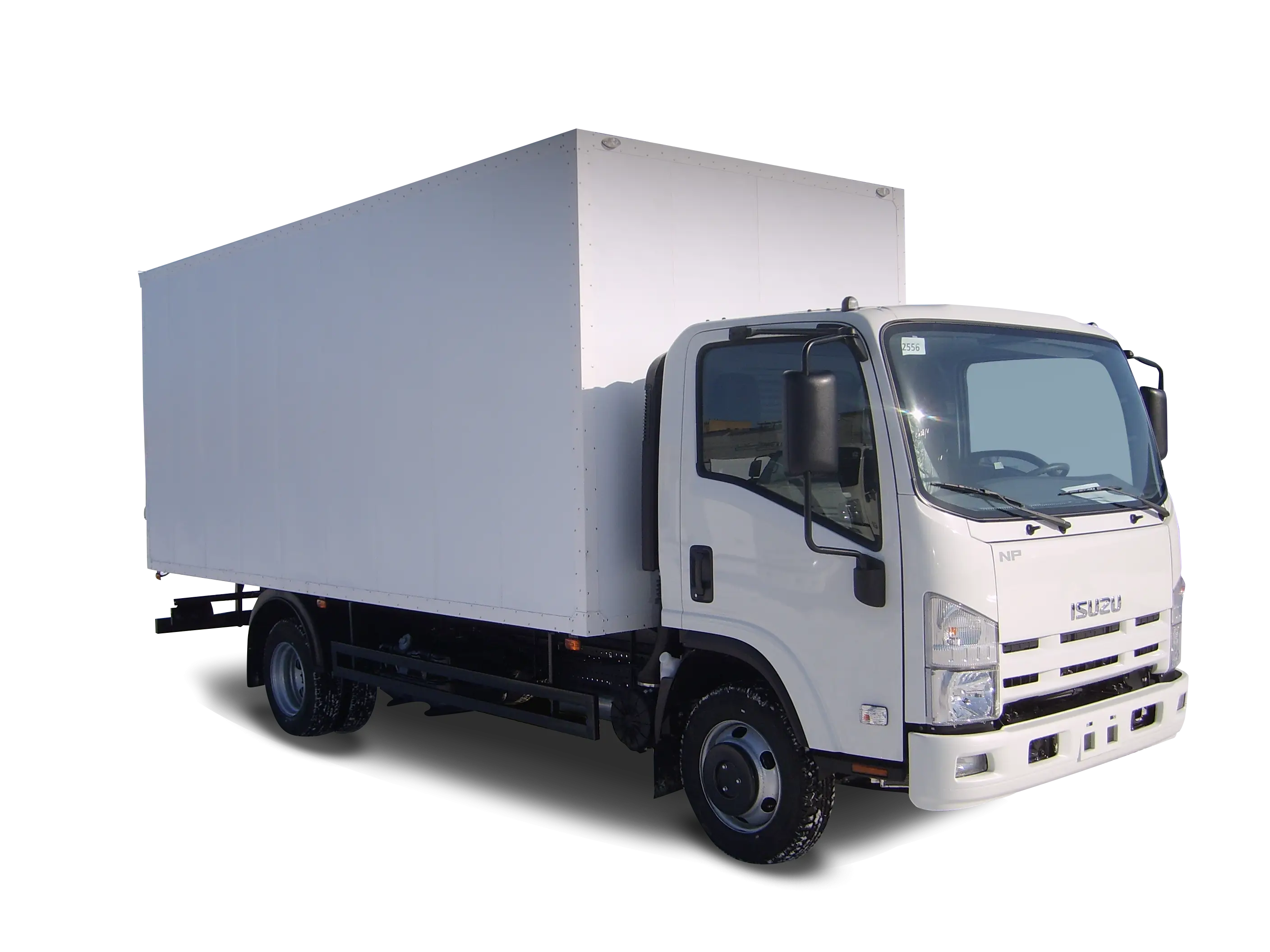 White Delivery Truck Illustration