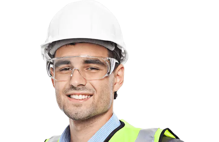 Construction Worker in Safety Gear