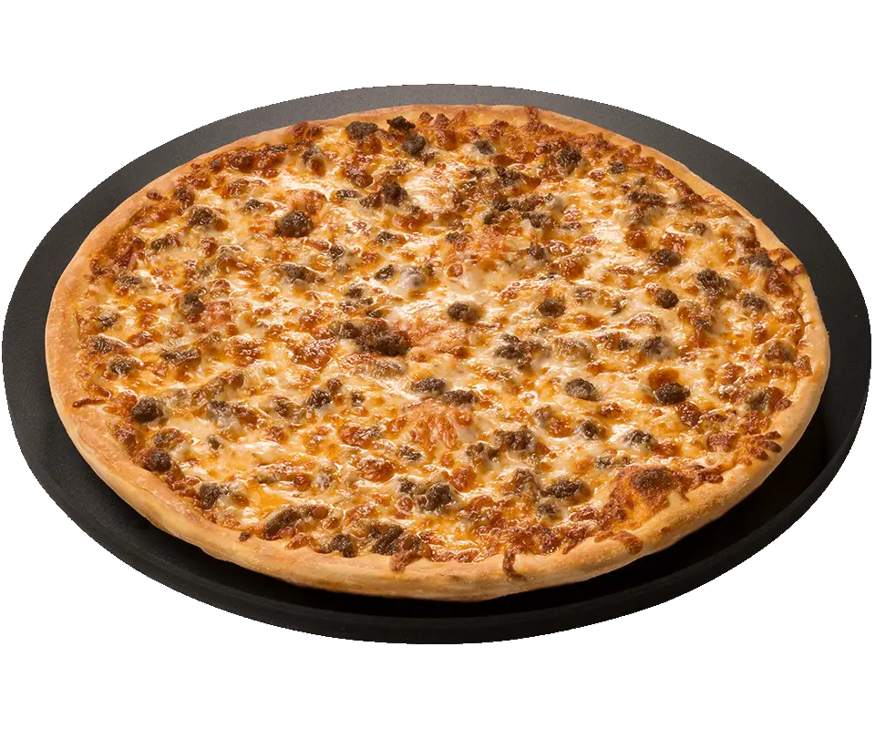 Sausage Pizza with Golden Crust