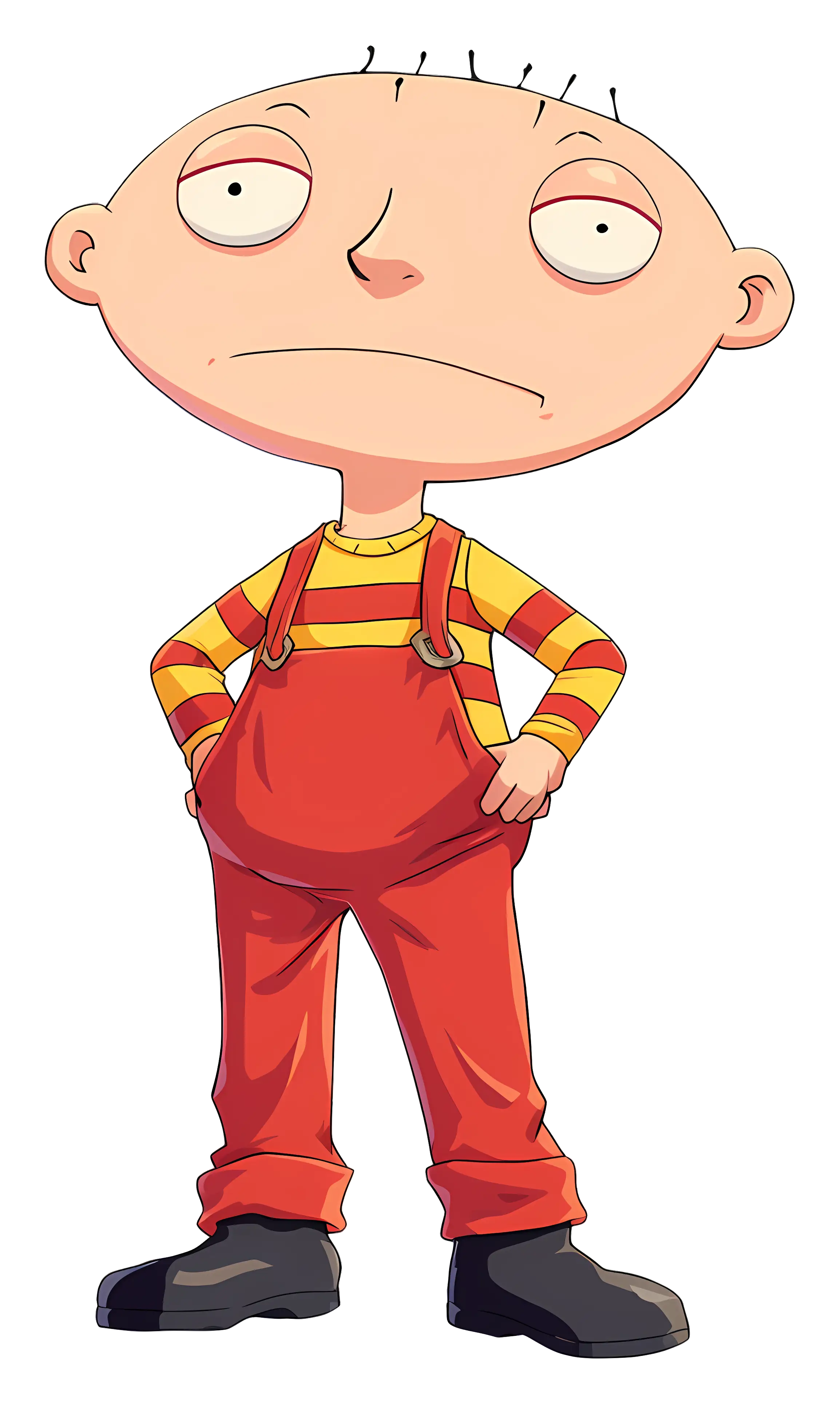 Cartoon Character in Striped Outfit