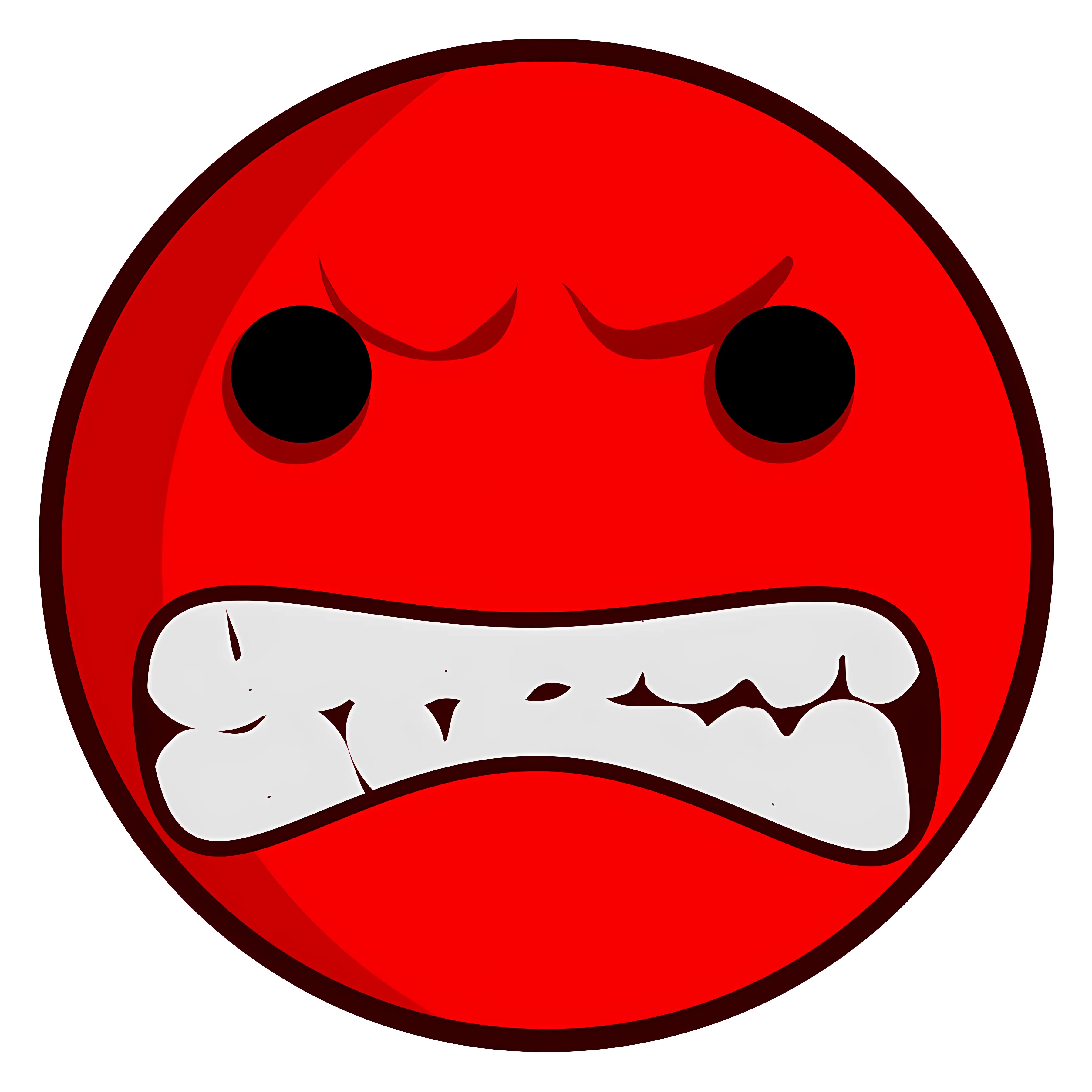 Red Angry Face Emoji