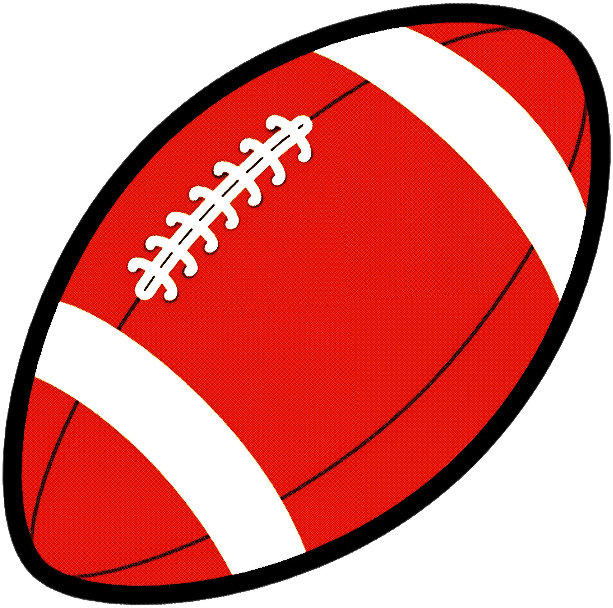 Red Football Illustration for Sports Activities