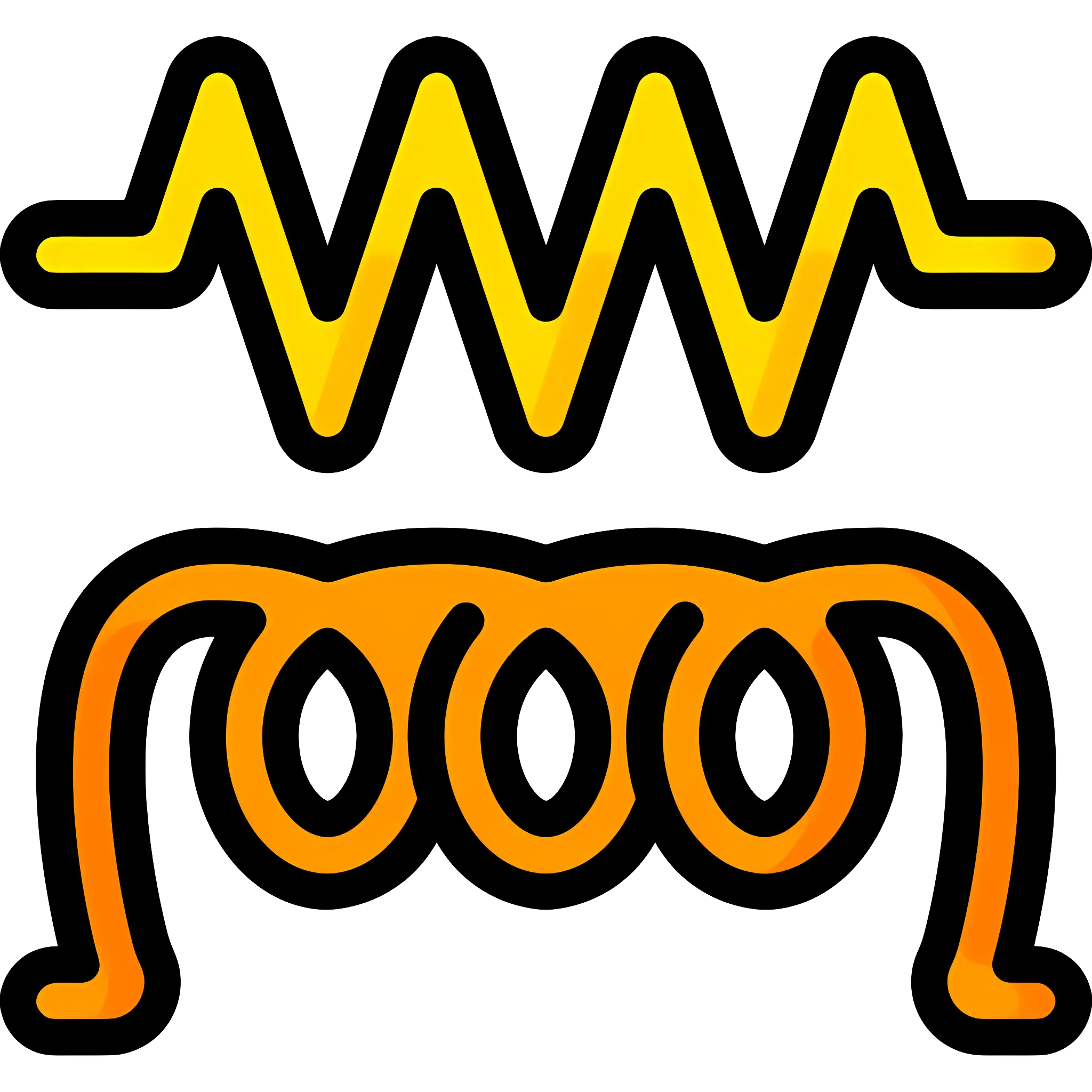 Wave and Coil Electrical Symbols