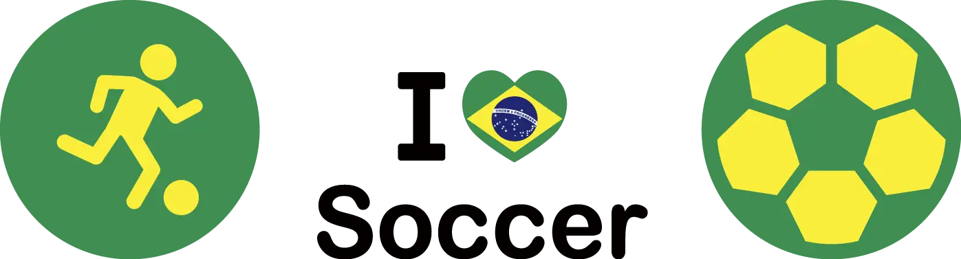 I Love Soccer with Brazil Flag