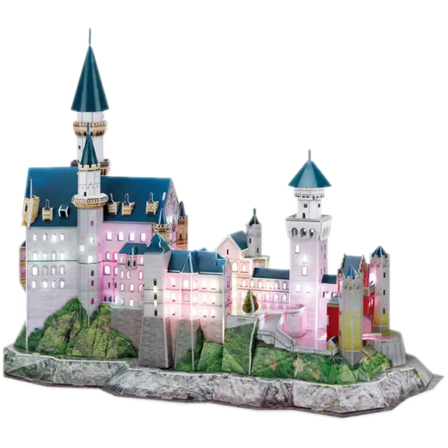Colorful Castle Model with Towers