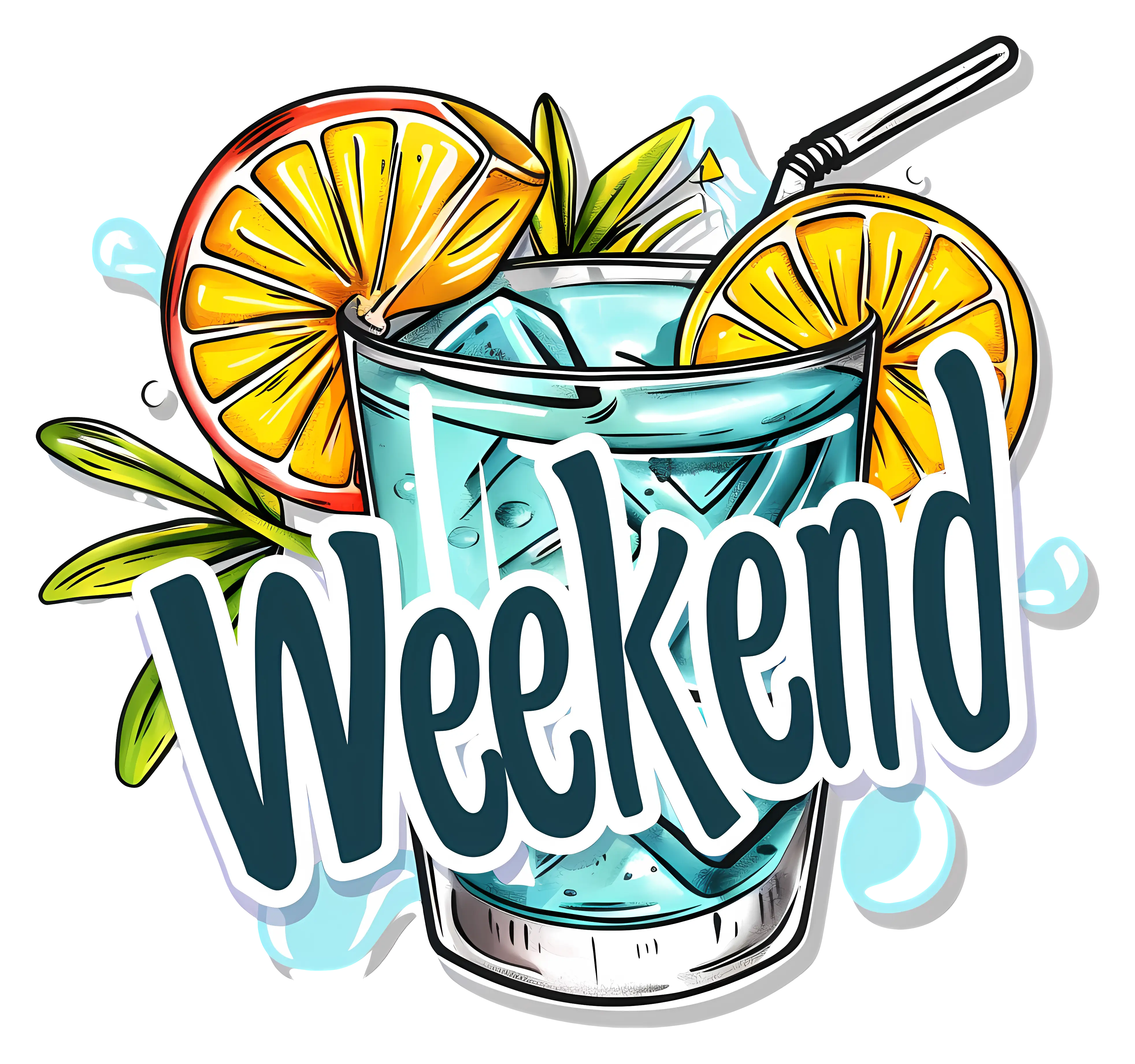 Weekend Drink with Oranges and Refreshing Vibes