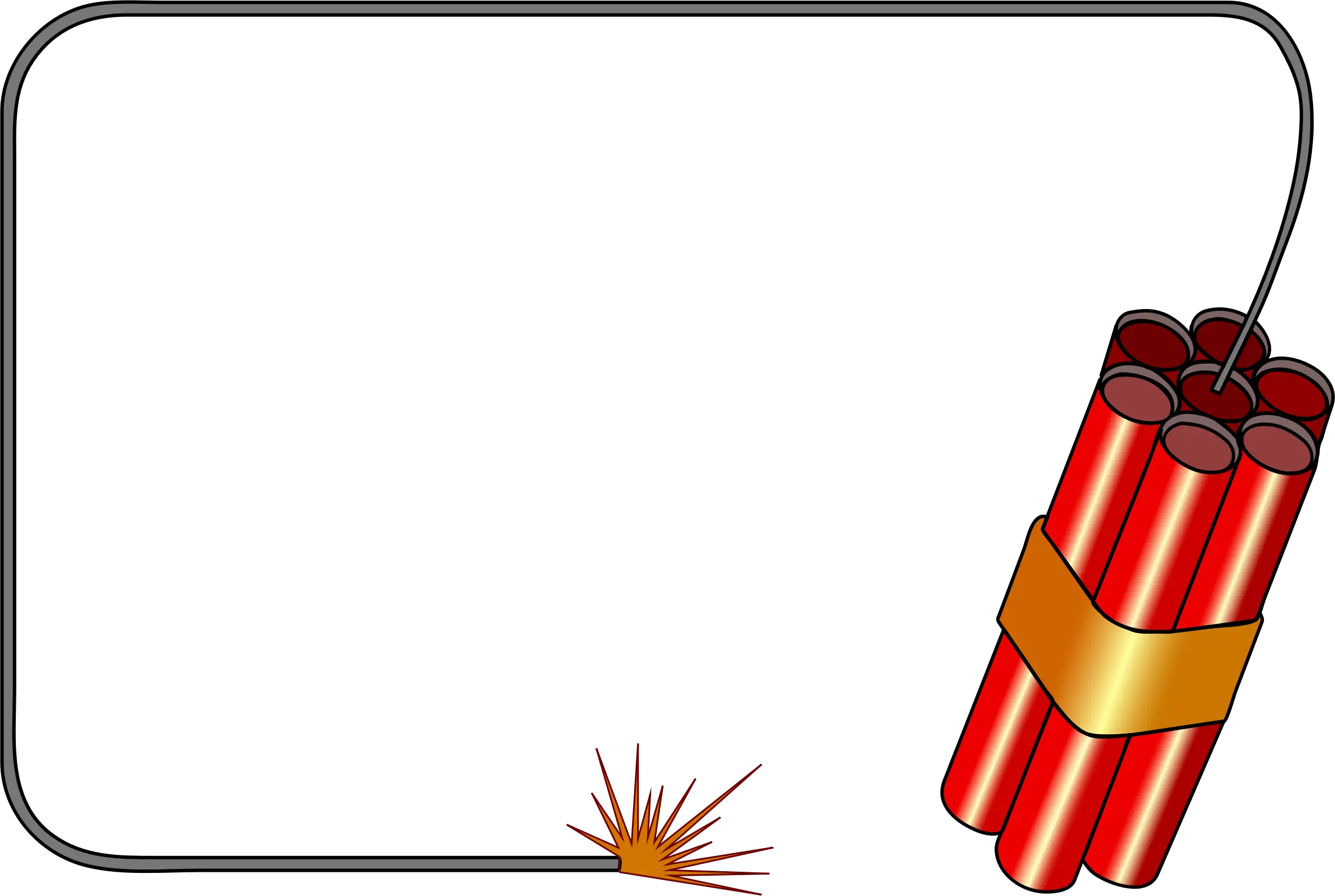 Dynamite with Lit Fuse