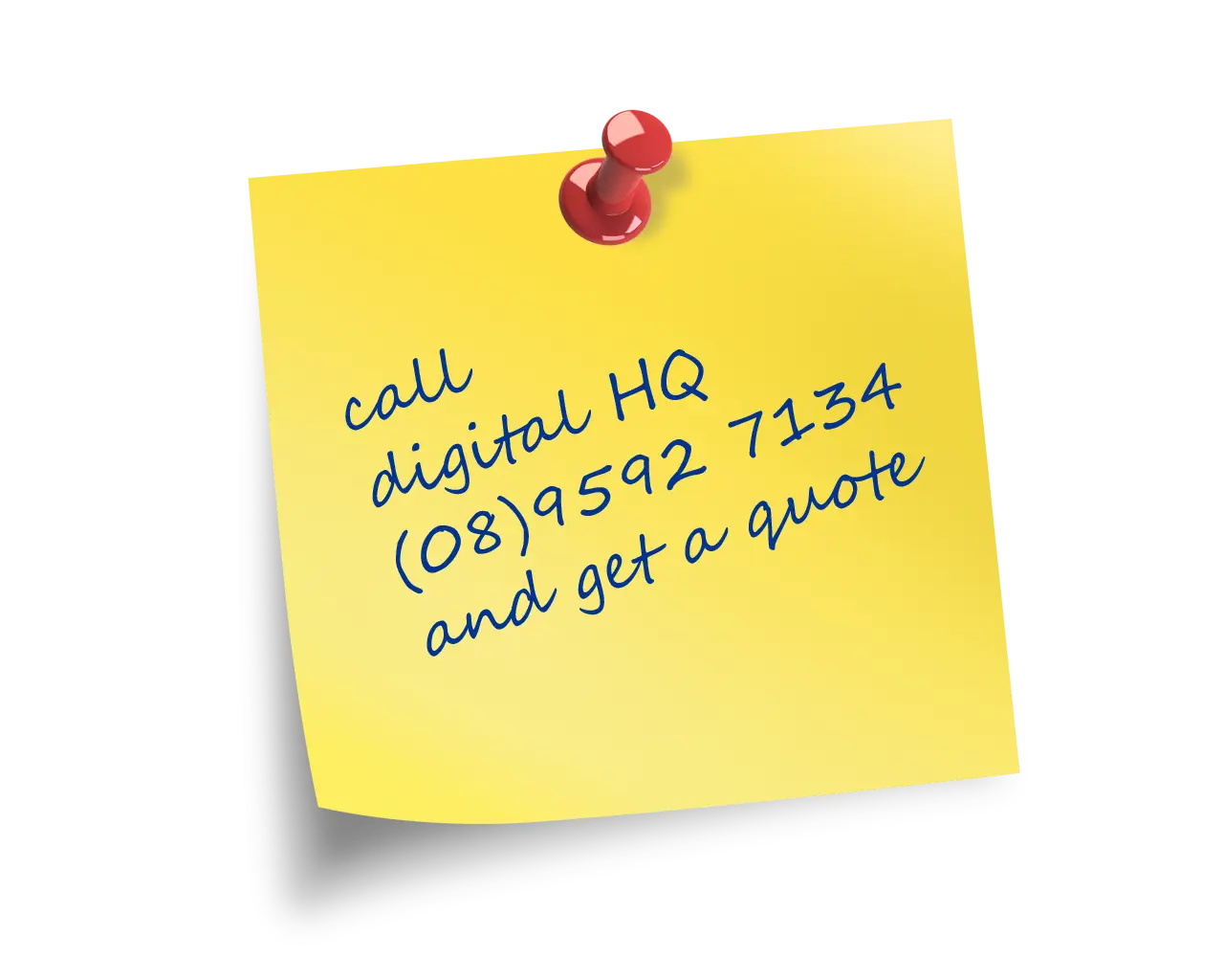 Yellow Sticky Note with Message