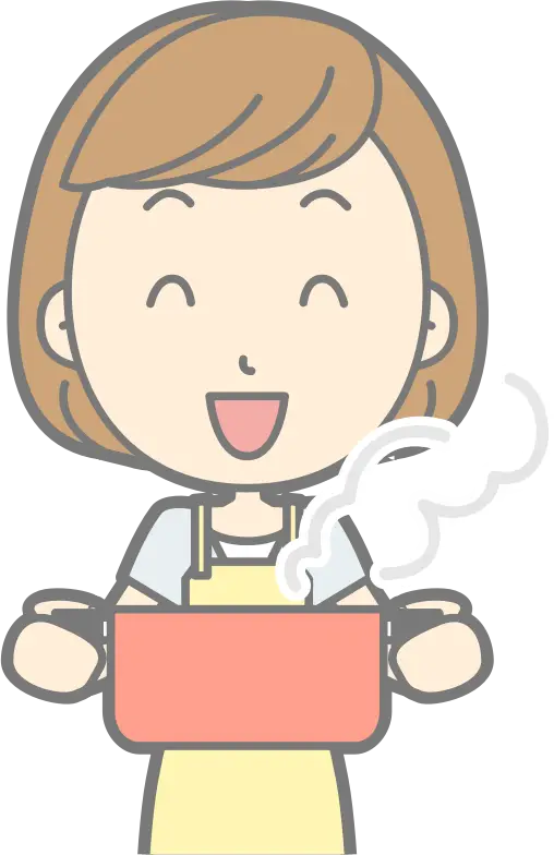 Cartoon Woman Cooking