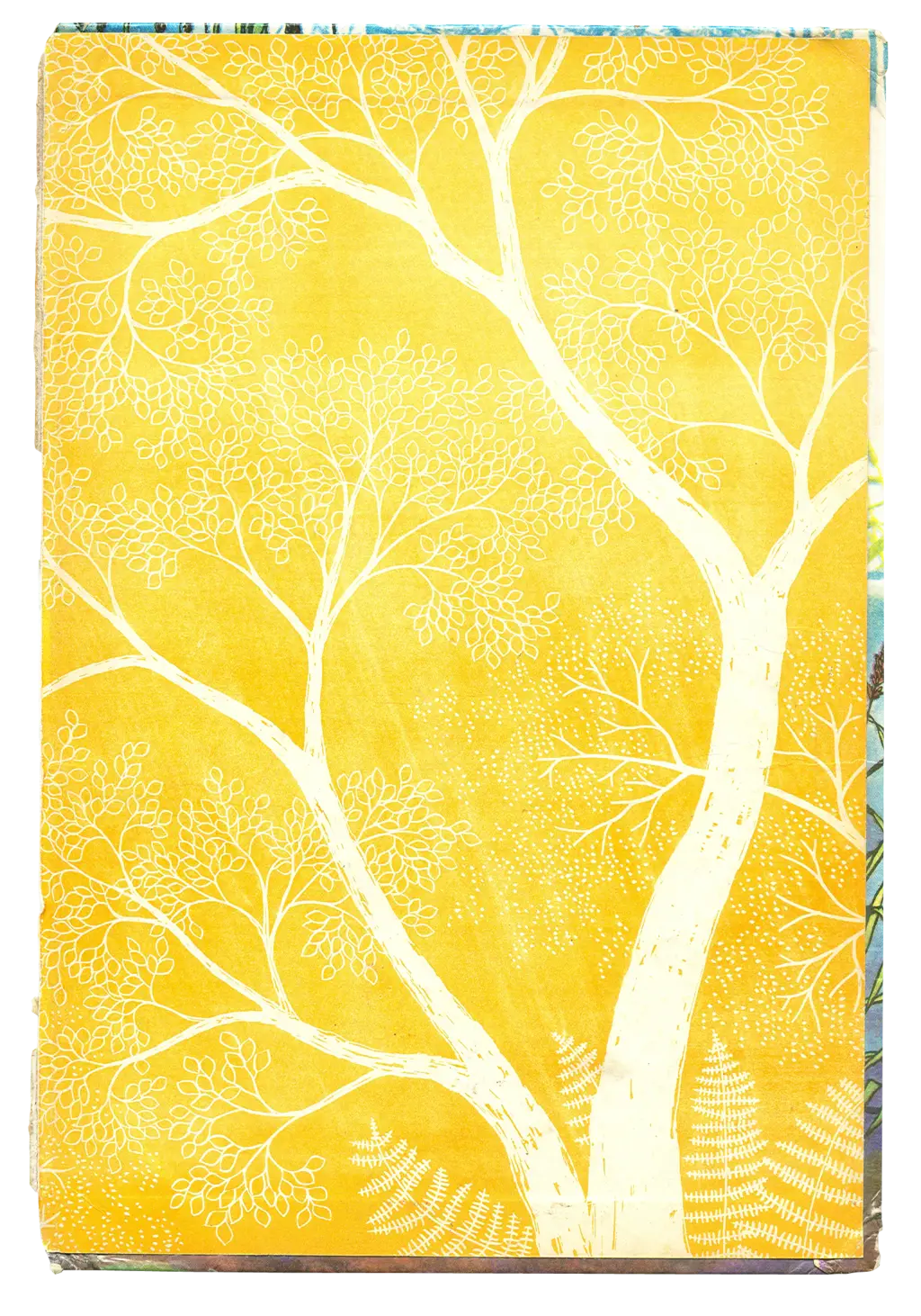 Abstract Yellow Tree Art