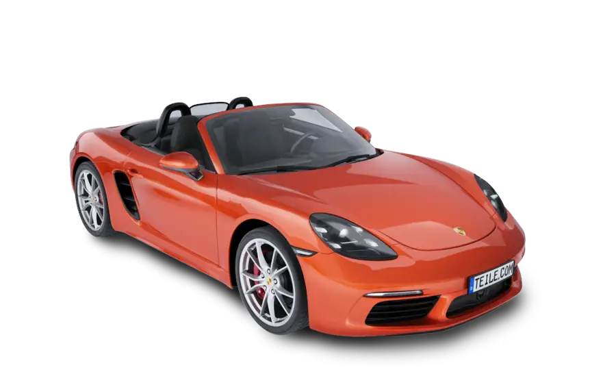 Orange Convertible Sports Car